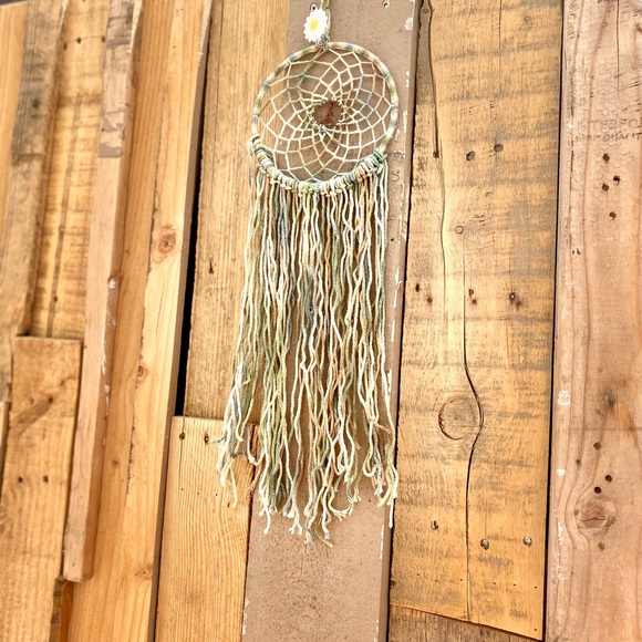 Blue and beige Dreamer Catcher 6” - Picture 4 of 6